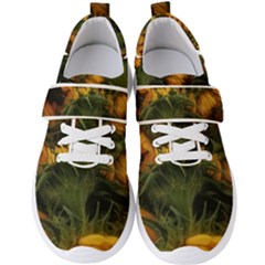 Bunch Of Sunflowers Men s Velcro Strap Shoes