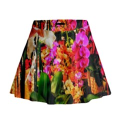 Orchids In The Market Mini Flare Skirt