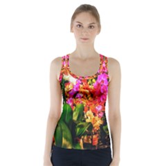 Orchids In The Market Racer Back Sports Top