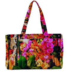 Orchids In The Market Canvas Work Bag by okhismakingart