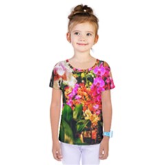 Orchids In The Market Kids  One Piece Tee