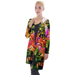 Orchids In The Market Hooded Pocket Cardigan