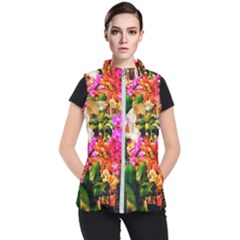 Orchids In The Market Women s Puffer Vest