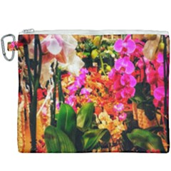 Orchids In The Market Canvas Cosmetic Bag (xxxl)