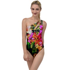 Orchids In The Market To One Side Swimsuit