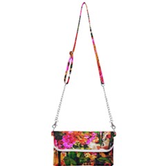 Orchids In The Market Mini Crossbody Handbag