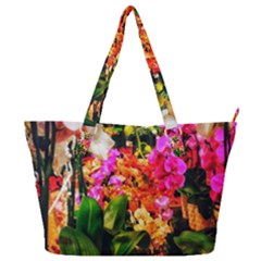 Orchids In The Market Full Print Shoulder Bag