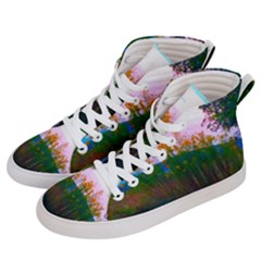 Field Of Goldenrod Women s Hi-top Skate Sneakers by okhismakingart