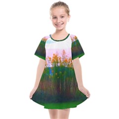 Field Of Goldenrod Kids  Smock Dress