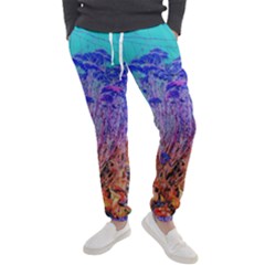 Sedum And Turquoise Men s Jogger Sweatpants by okhismakingart