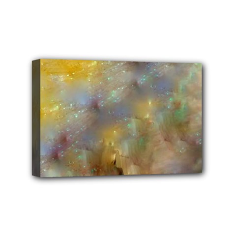 Abstract: Candle And Nail Polish Mini Canvas 6  X 4  (stretched) by okhismakingart