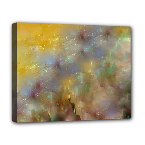 Abstract: Candle And Nail Polish Deluxe Canvas 20  X 16  (stretched) by okhismakingart