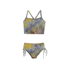 Abstract: Candle And Nail Polish Girls  Tankini Swimsuit