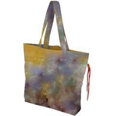 Abstract: Candle And Nail Polish Drawstring Tote Bag