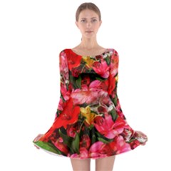 Lovely Lilies  Long Sleeve Skater Dress by okhismakingart