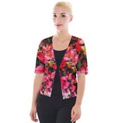 Lovely Lilies  Cropped Button Cardigan