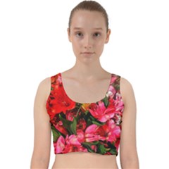 Lovely Lilies  Velvet Racer Back Crop Top by okhismakingart