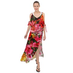 Lovely Lilies  Maxi Chiffon Cover Up Dress