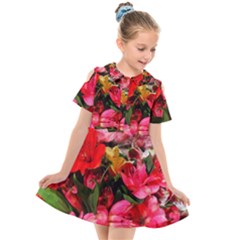 Lovely Lilies  Kids  Short Sleeve Shirt Dress