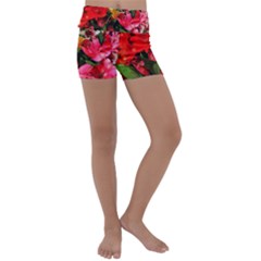 Lovely Lilies  Kids  Lightweight Velour Yoga Shorts