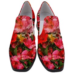 Lovely Lilies  Slip On Heel Loafers