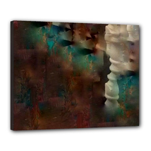 Abstract: Hallway Canvas 20  X 16  (stretched) by okhismakingart