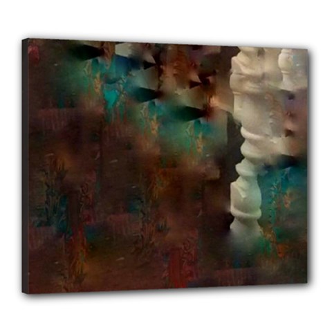 Abstract: Hallway Canvas 24  X 20  (stretched) by okhismakingart