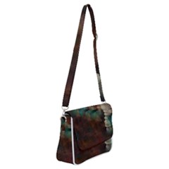 Abstract: Hallway Shoulder Bag With Back Zipper by okhismakingart