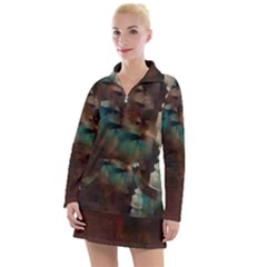 Abstract: Hallway Women s Hoodie Dress