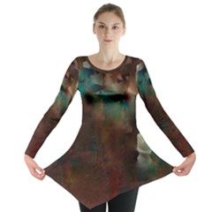 Abstract: Hallway Long Sleeve Tunic  by okhismakingart