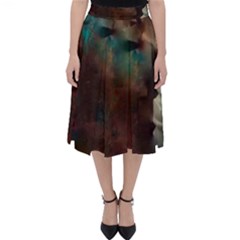 Abstract: Hallway Classic Midi Skirt by okhismakingart