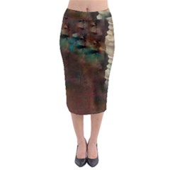 Abstract: Hallway Midi Pencil Skirt by okhismakingart