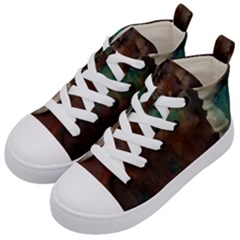 Abstract: Hallway Kids  Mid-top Canvas Sneakers by okhismakingart