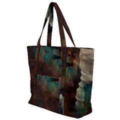 Abstract: Hallway Zip Up Canvas Bag