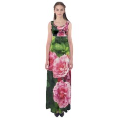 Summer Roses Empire Waist Maxi Dress by okhismakingart