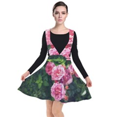 Summer Roses Plunge Pinafore Dress