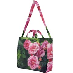 Summer Roses Square Shoulder Tote Bag