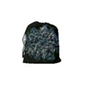 Queen Annes Lace in Blue and Yellow Drawstring Pouch (Small) View2