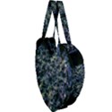 Queen Annes Lace in Blue and Yellow Giant Heart Shaped Tote View3