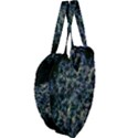 Queen Annes Lace in Blue and Yellow Giant Heart Shaped Tote View4