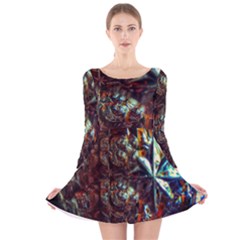 Chamber Of Reflection Long Sleeve Velvet Skater Dress by okhismakingart