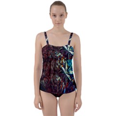 Chamber Of Reflection Twist Front Tankini Set by okhismakingart