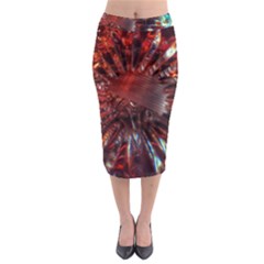 Crystal Daisy Midi Pencil Skirt by okhismakingart