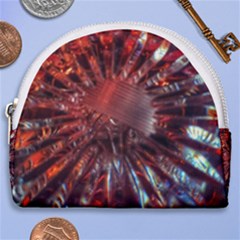 Crystal Daisy Horseshoe Style Canvas Pouch by okhismakingart