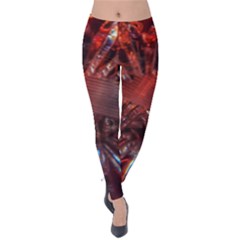 Crystal Daisy Velvet Leggings by okhismakingart