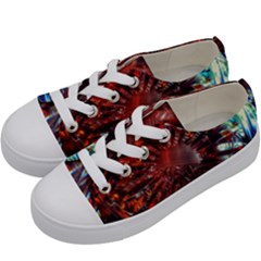 Crystal Daisy Kids  Low Top Canvas Sneakers by okhismakingart