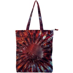 Crystal Daisy Double Zip Up Tote Bag by okhismakingart