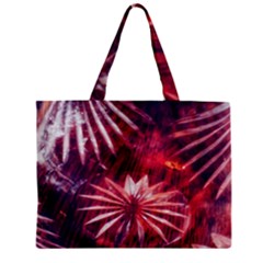 Faded Crystal Flower Zipper Mini Tote Bag