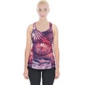 Faded Crystal Flower Piece Up Tank Top View1