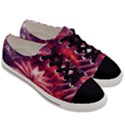 Faded Crystal Flower Men s Low Top Canvas Sneakers View3